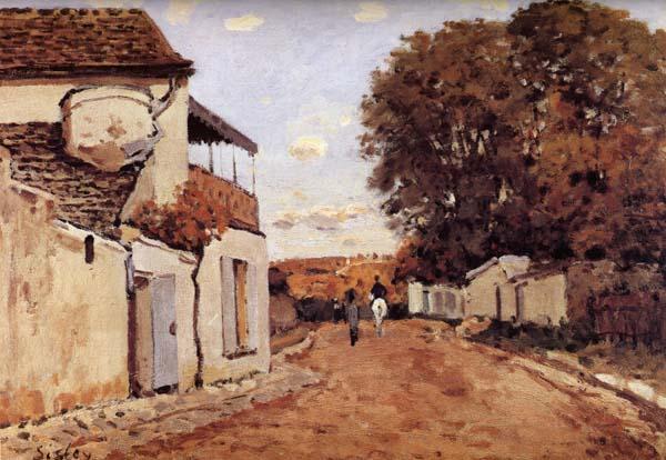 Alfred Sisley Street in Louveciennes oil painting picture